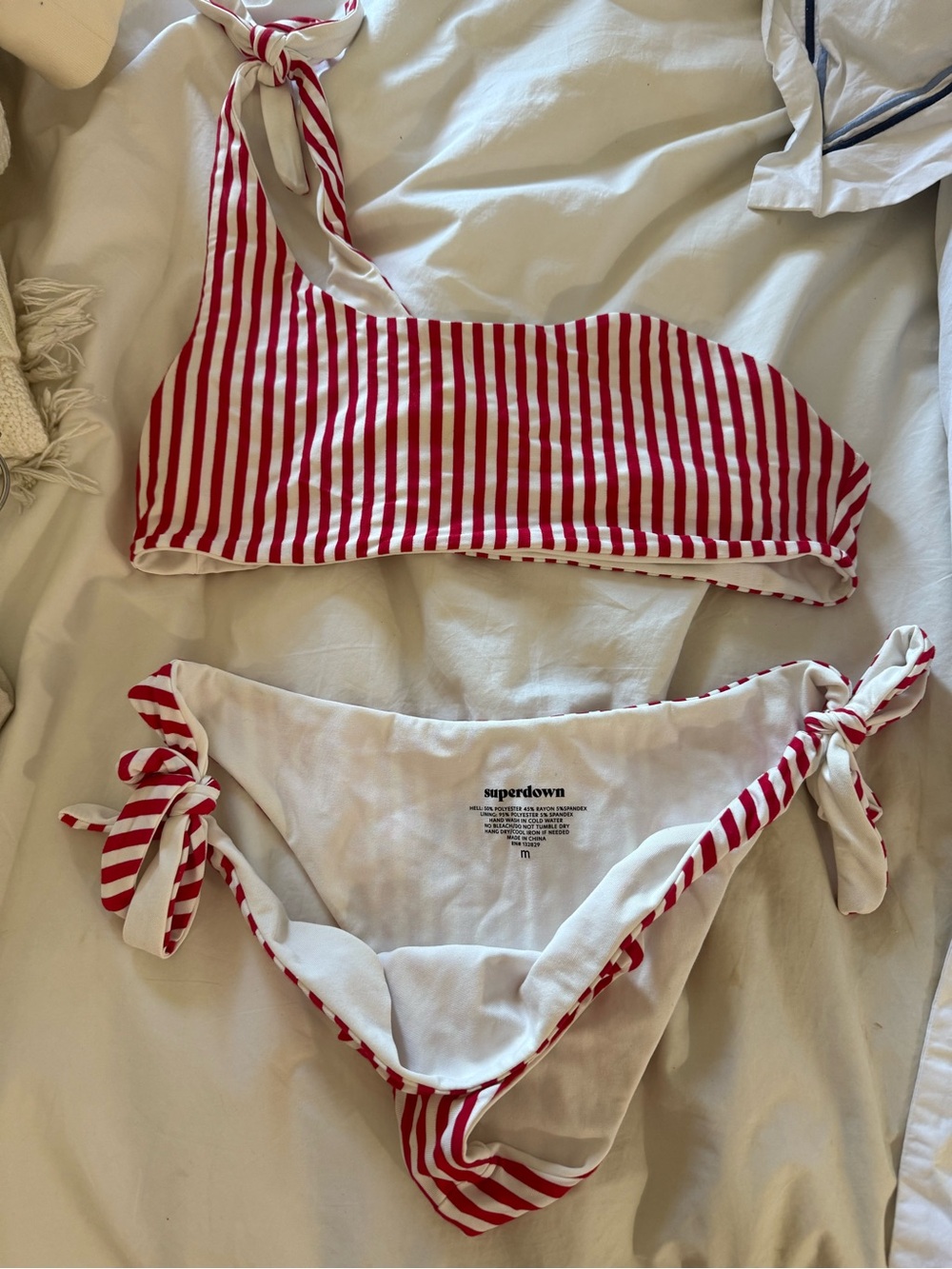 Revolver superdown clari bikini in red stripe - Picture 5 of 8